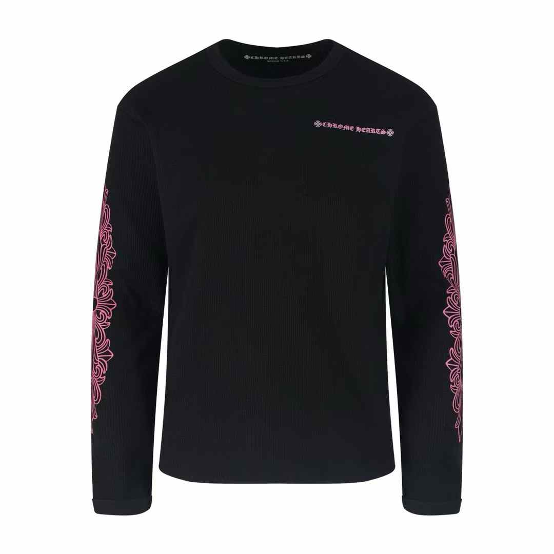 Chrome Hearts Matty Boy long sleeve t-shirt with pink graphics