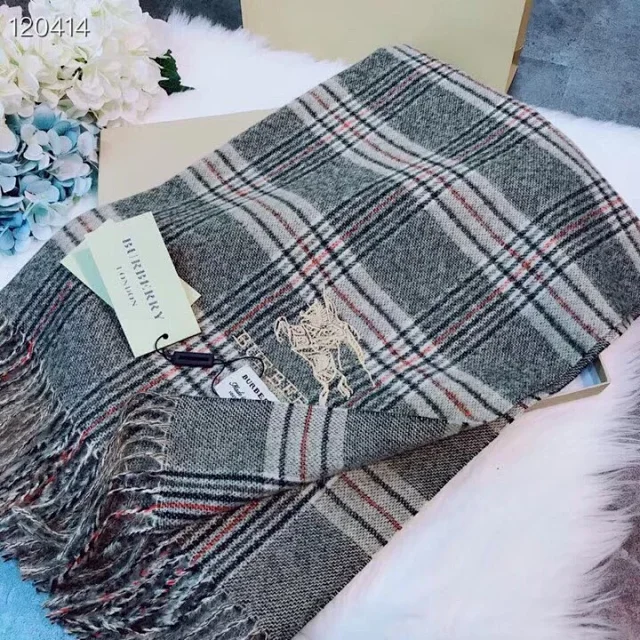 Burberry cashmere check scarf
