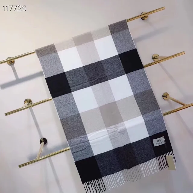 chloe black and white plaid winter blanket scarf