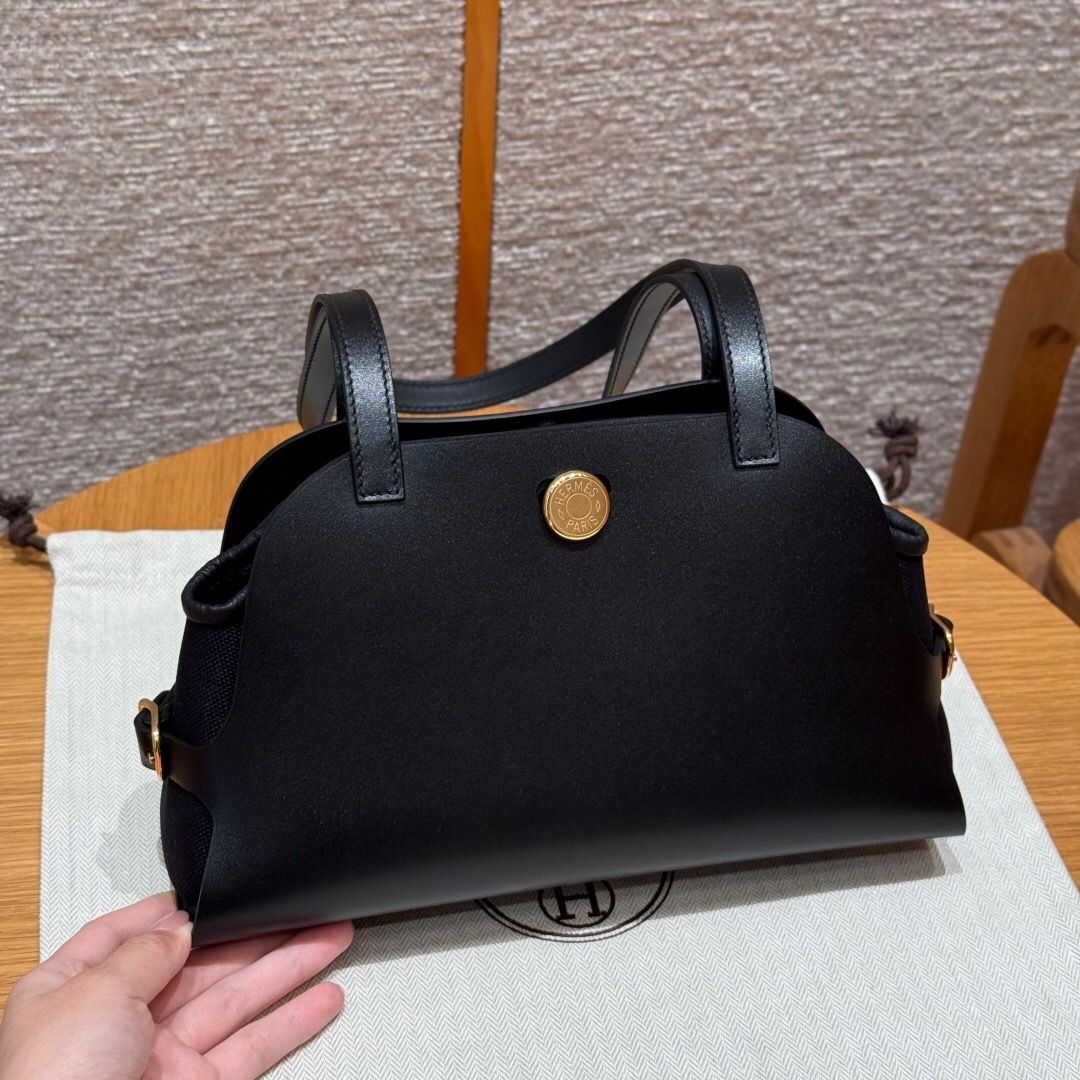 Hermes  Tablier Sellier bag black