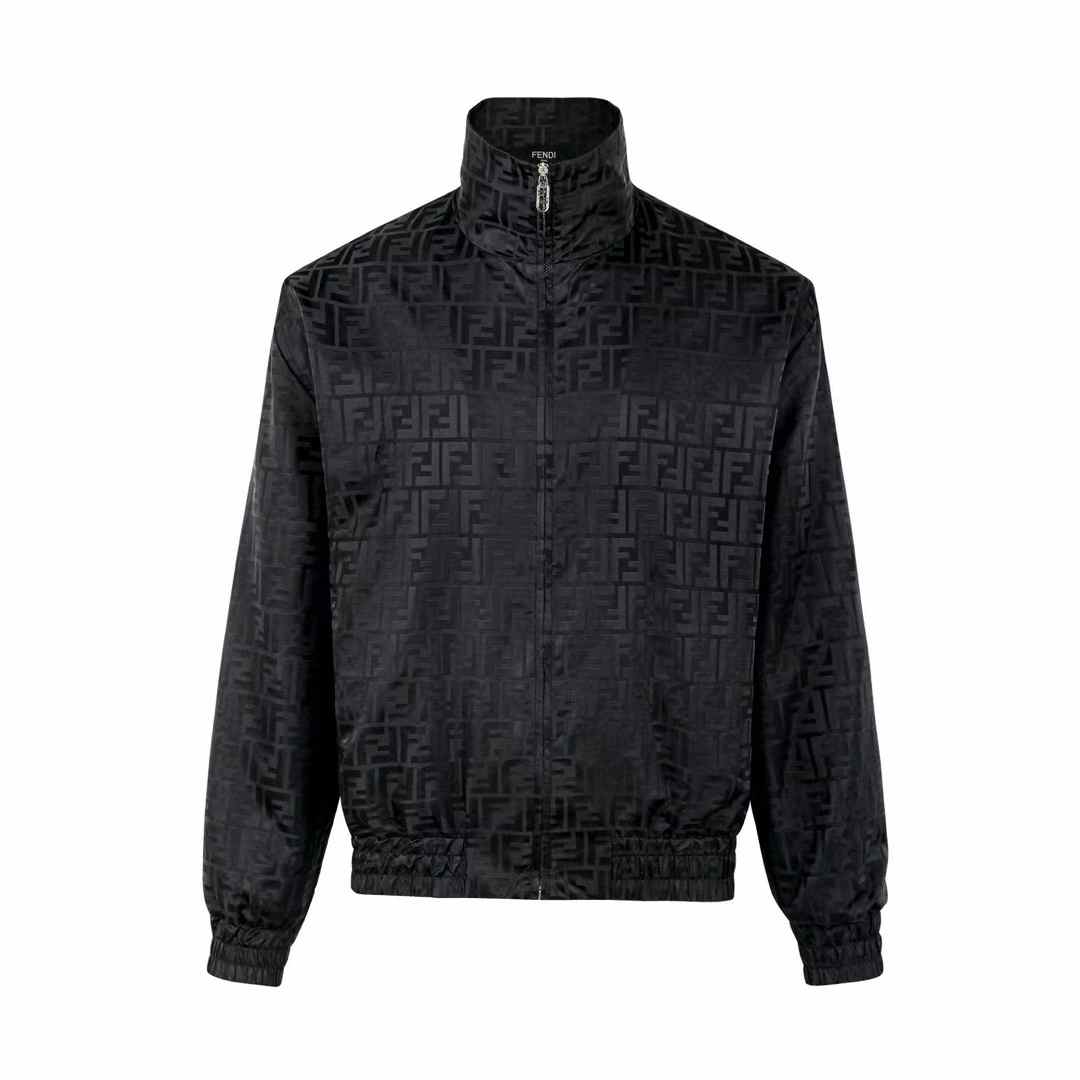 Fendi FF nylon bomber jacket in black