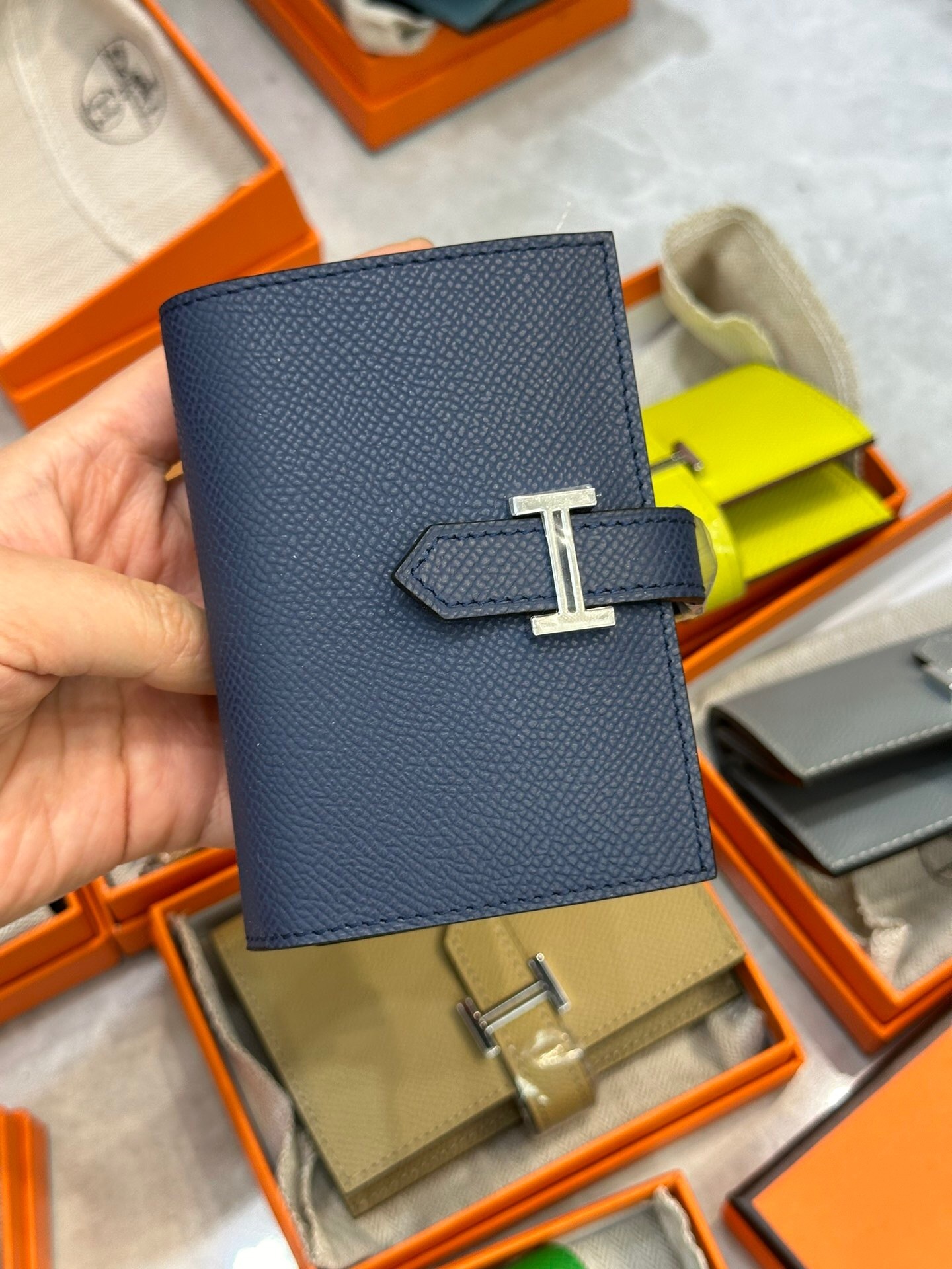 Hermes Bearn Compact wallet all colors