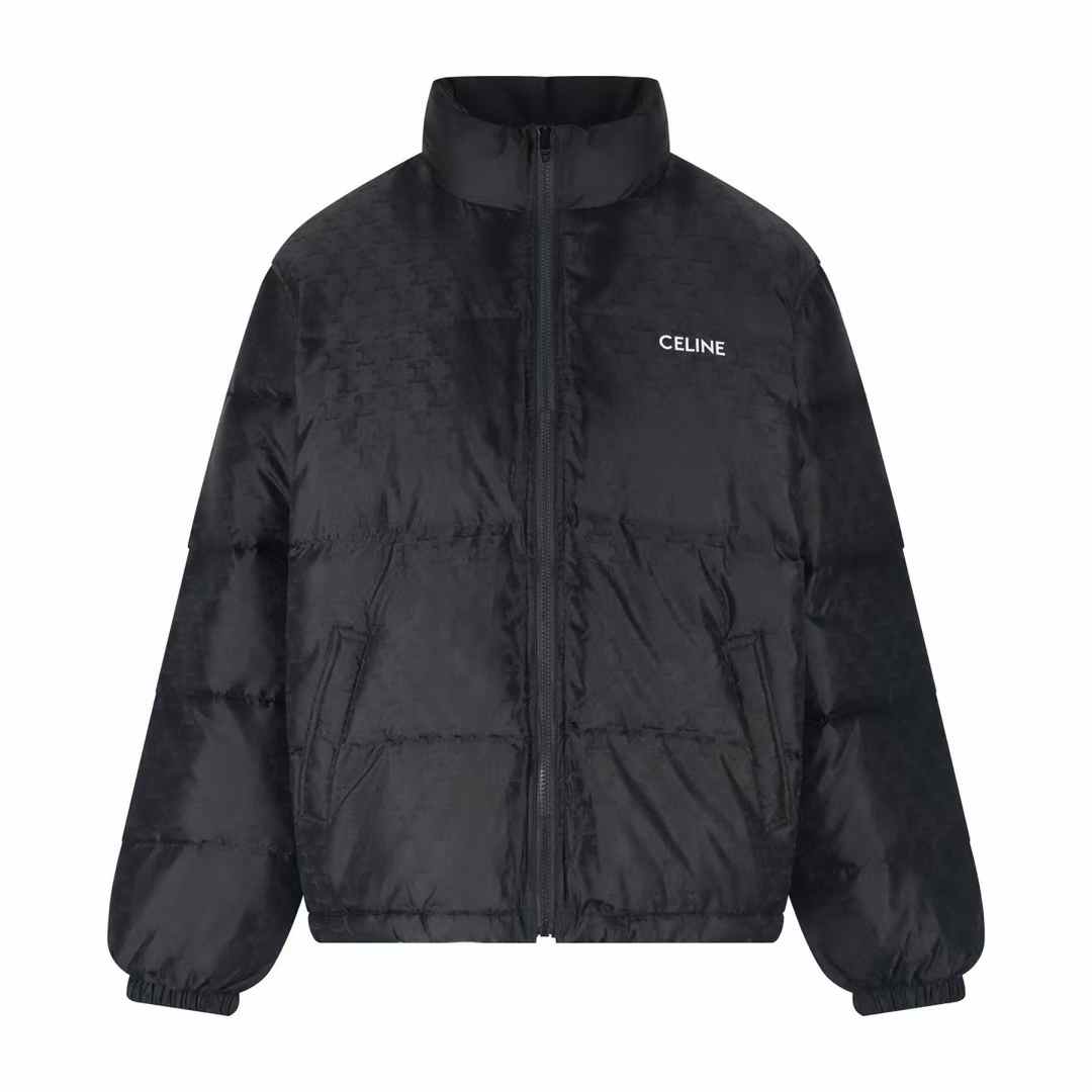 Celine Puffer Jacket in Monogram Jacquard Nylon