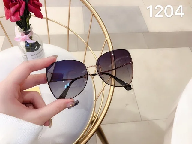 Fendi Ted Smith purple square UV protection sunglasses for women