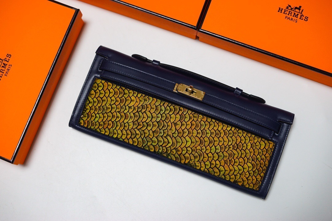 Hermes Kelly Cut clutch bag