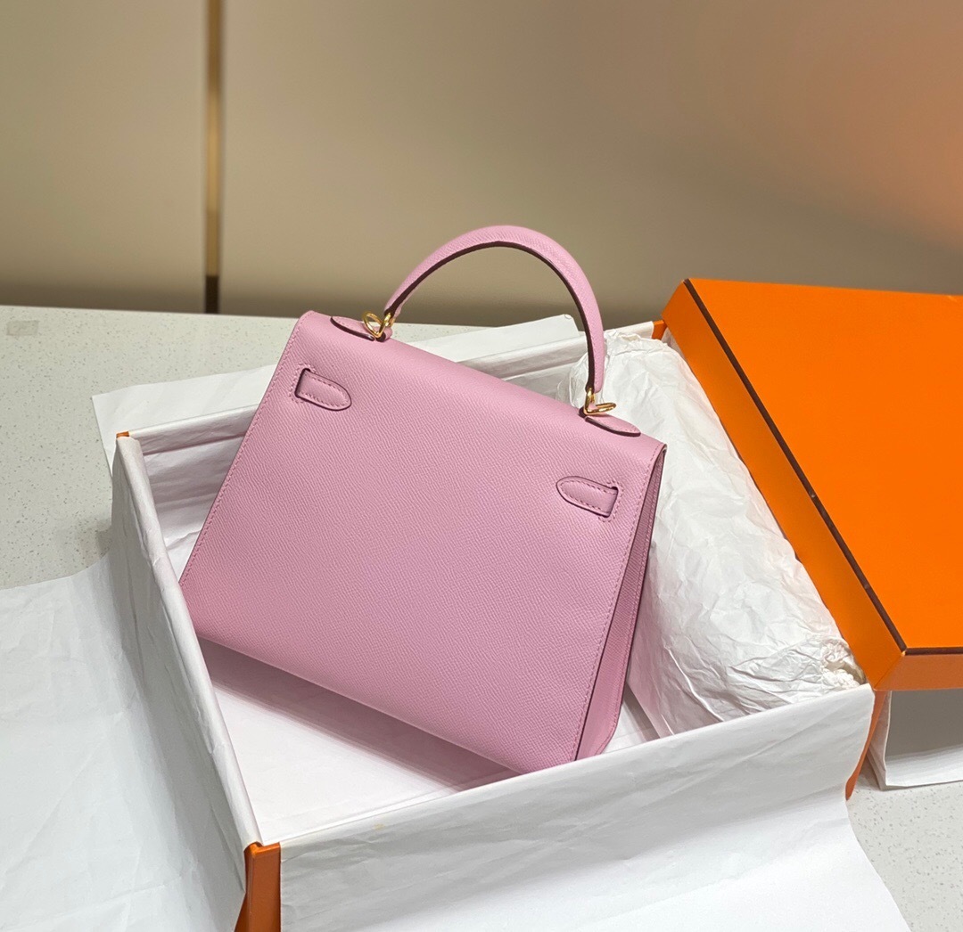 Hermes Kelly bag pink