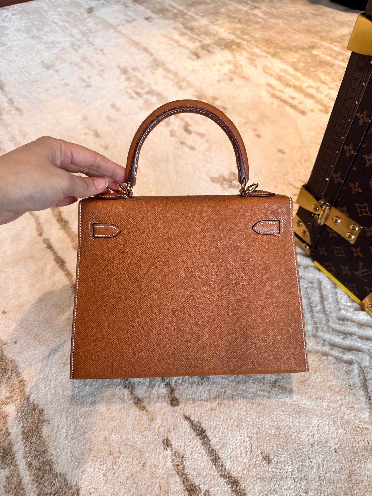 Hermes Kelly bag brown