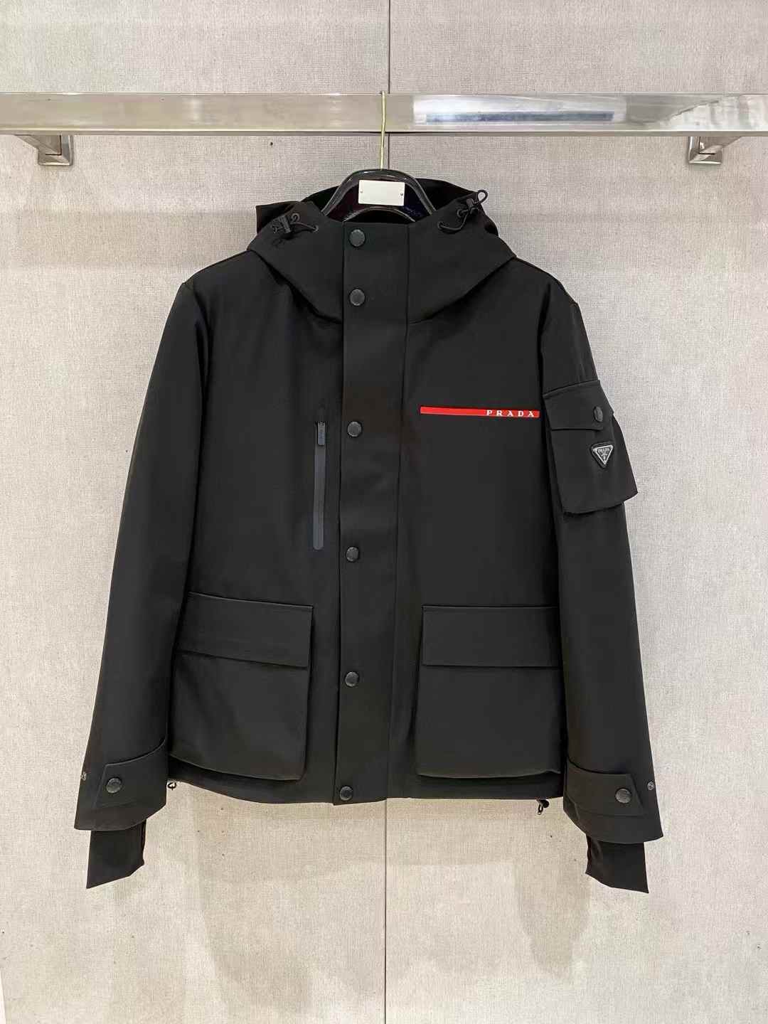 Prada hooded down jacket