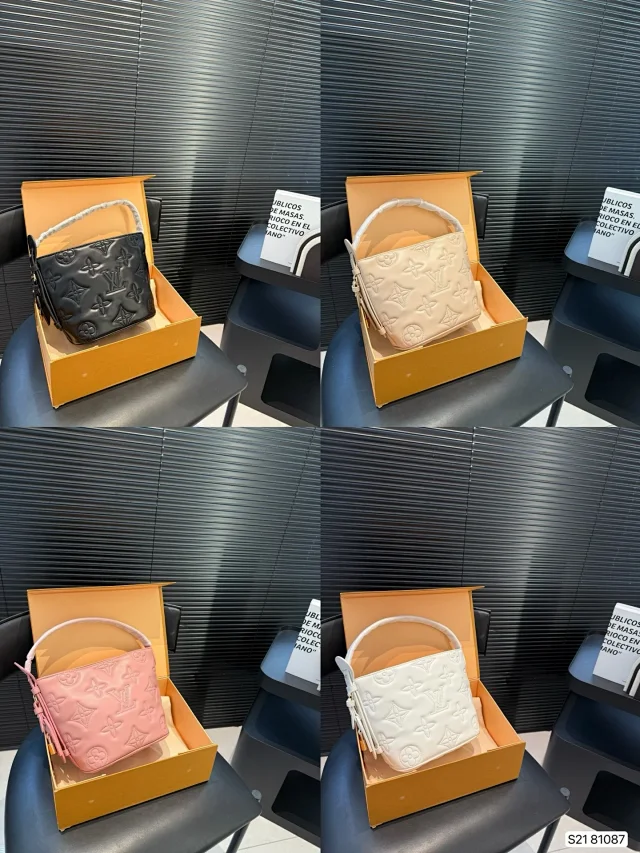 LV All In BB bag in pink Monogram Empreinte leather