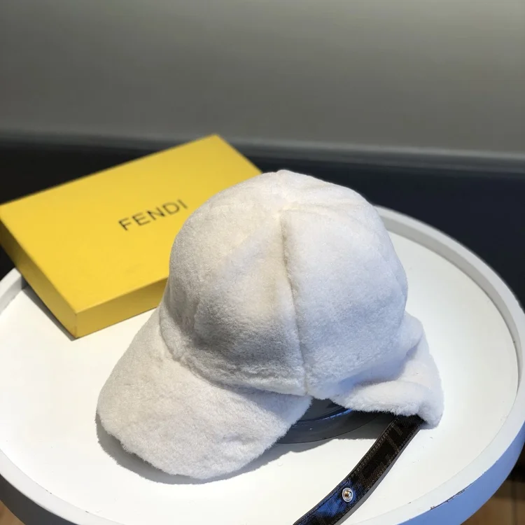 Fendi baseball-style cap with ear flaps