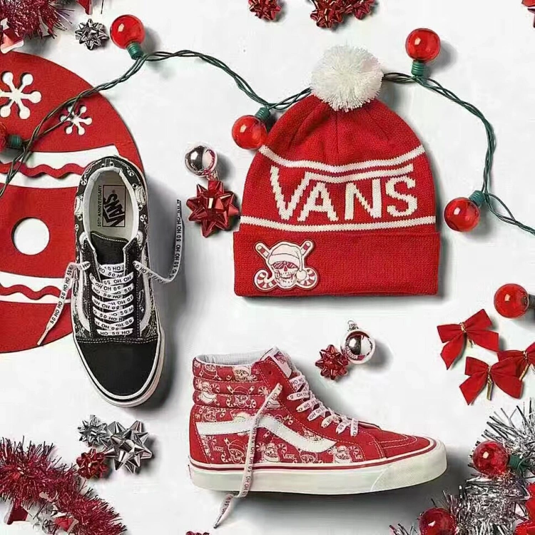 Vans apparel and shoes with a Christmas theme