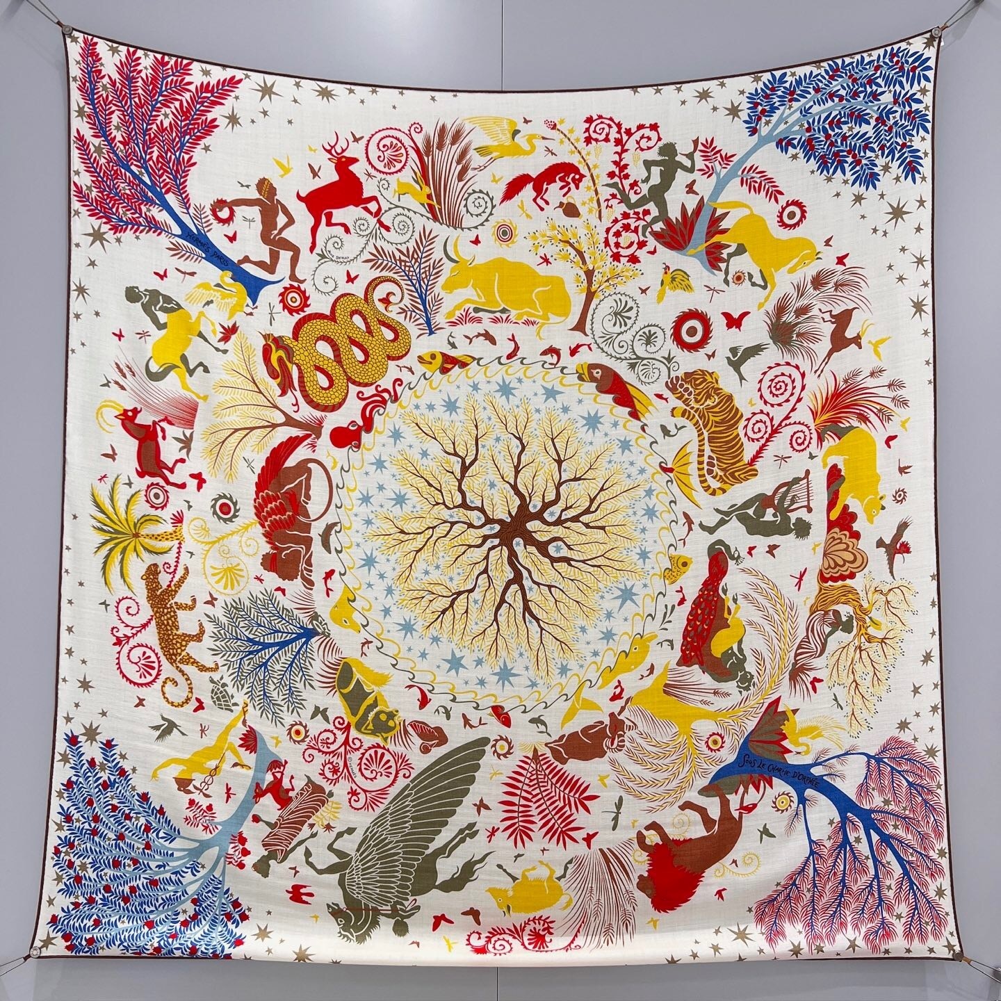 Hermes "Sous le Charme d'Orphée" shawl