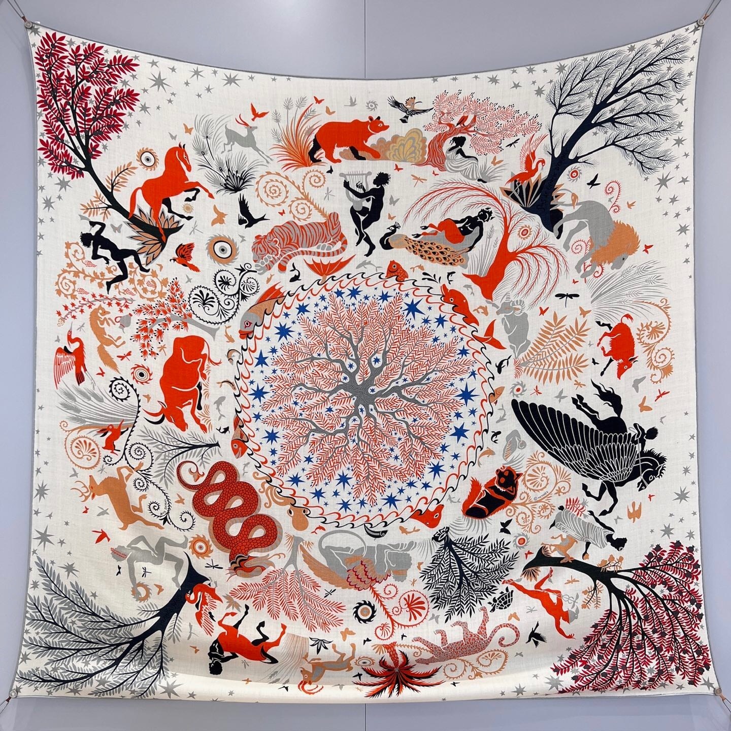 Hermes "Sous le Charme d'Orphée" shawl 140