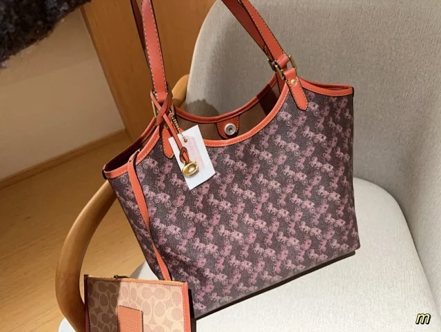 Coach Field Tote in Signature Canvas with a Horse and Carriage print