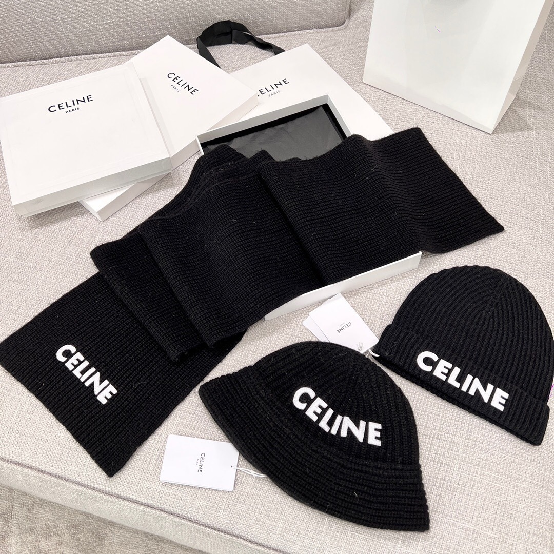 Celine Scarf / Beigne Cap