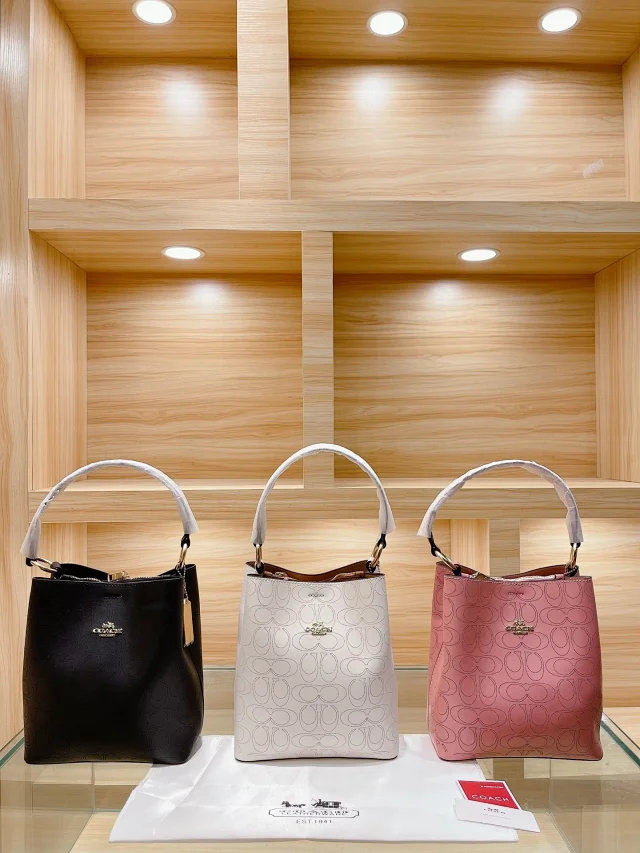 Coach Small Town Bucket Bag in signature canvas