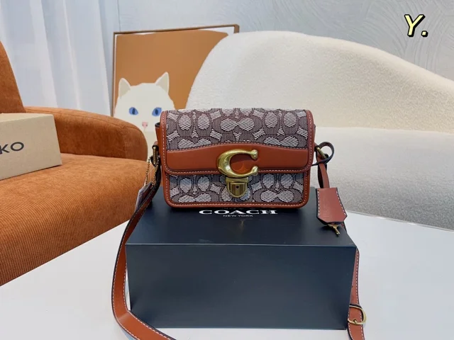 Coach Studio Shoulder Bag 19 in signature jacquard