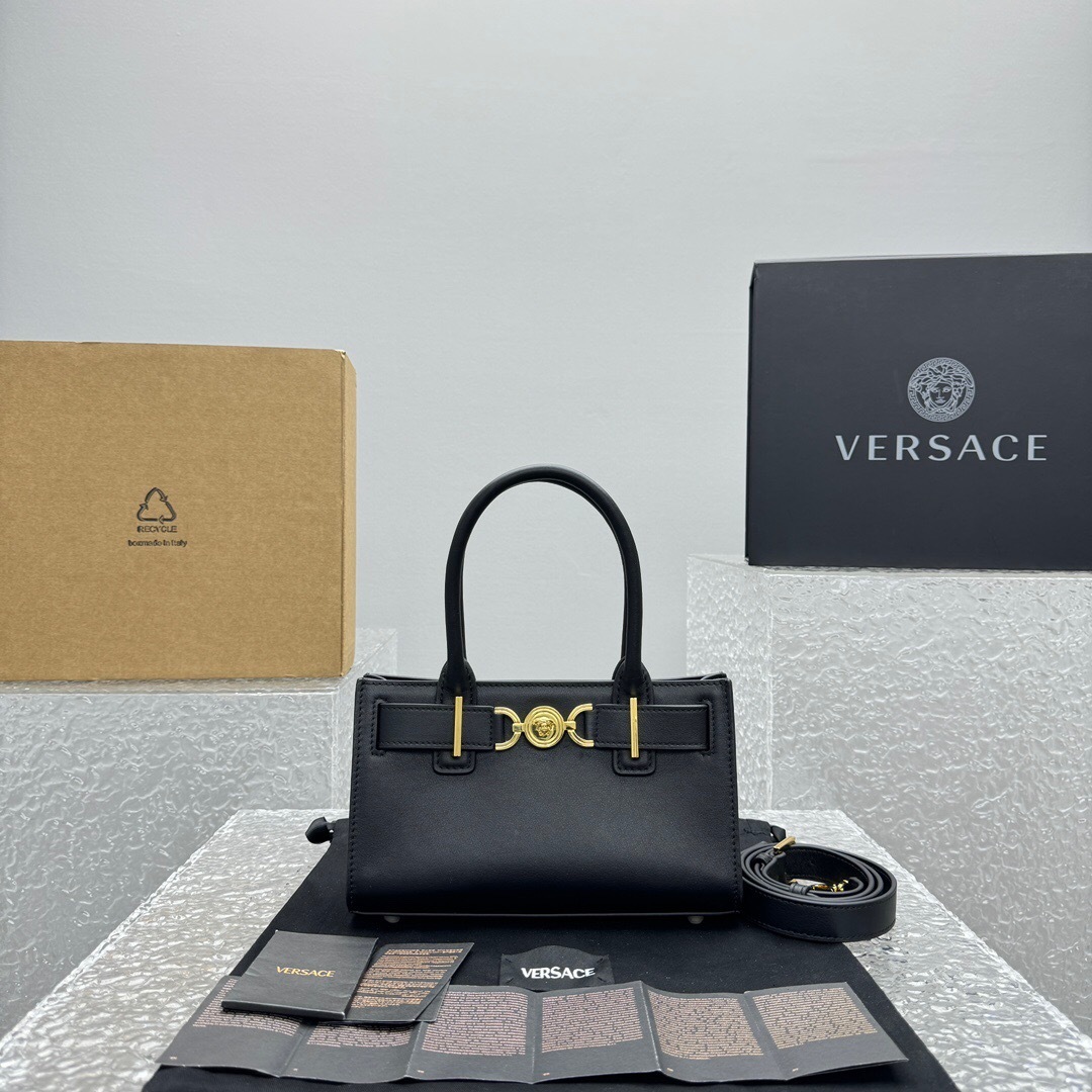 Versace Medusa 95 small tote bag in black