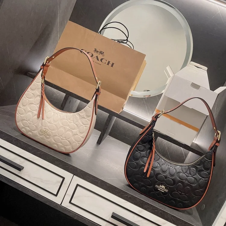 Coach Signature Jacquard Ergo Shoulder Bag