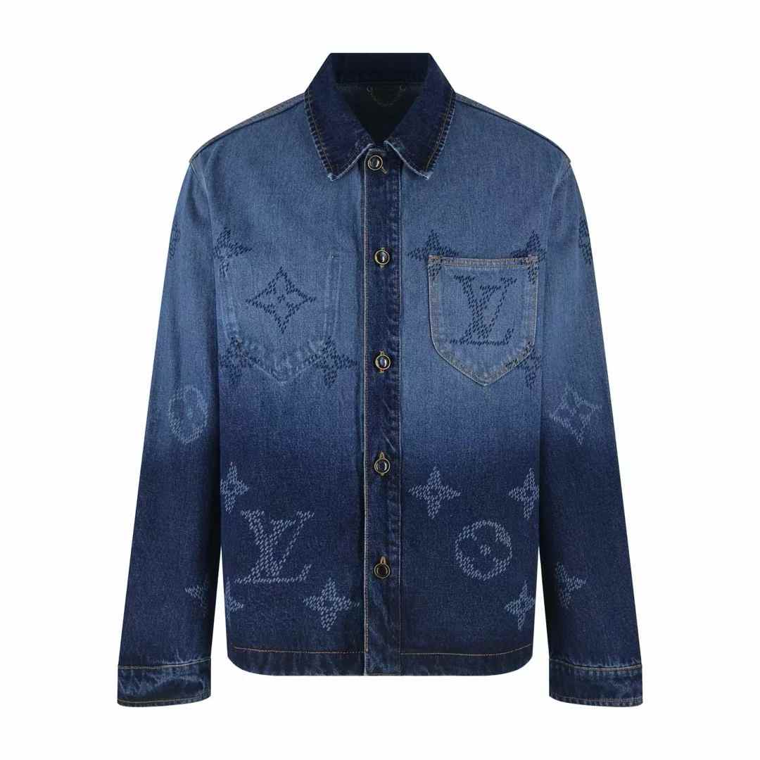 LV Monogram Denim Workwear Overshirt