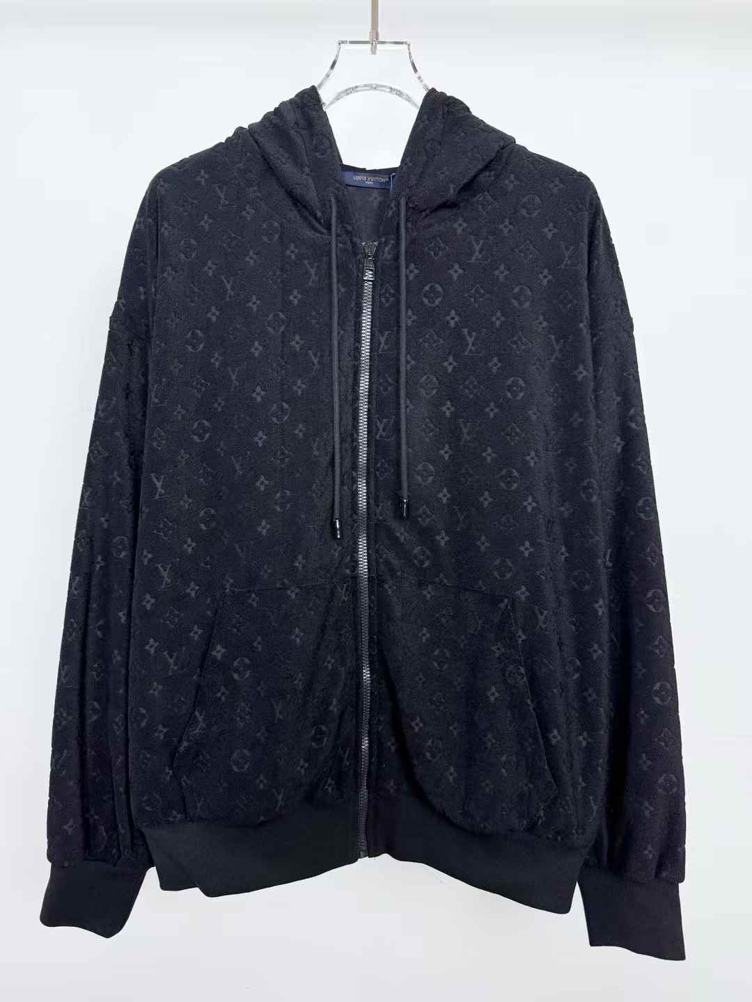 LV Monogram French Terry Zip-Through Hoodie