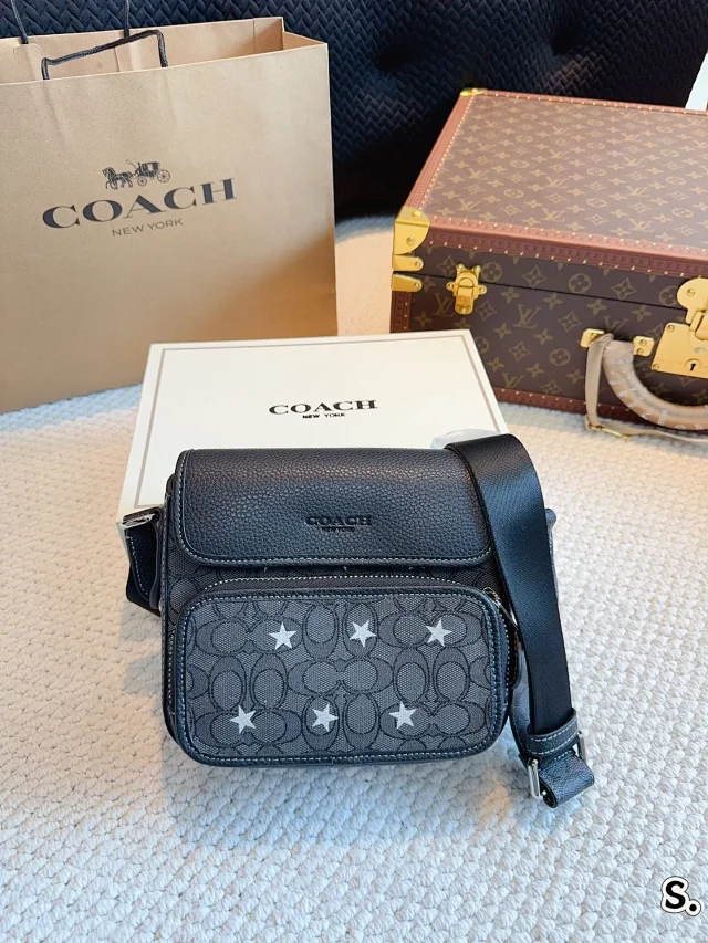 Coach Sullivan Flap Crossbody in Signature Jacquard with Star Embroidery