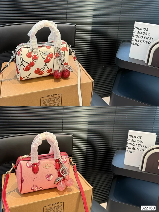 Coach Mini Rowan Crossbody Bag with Cherry Print