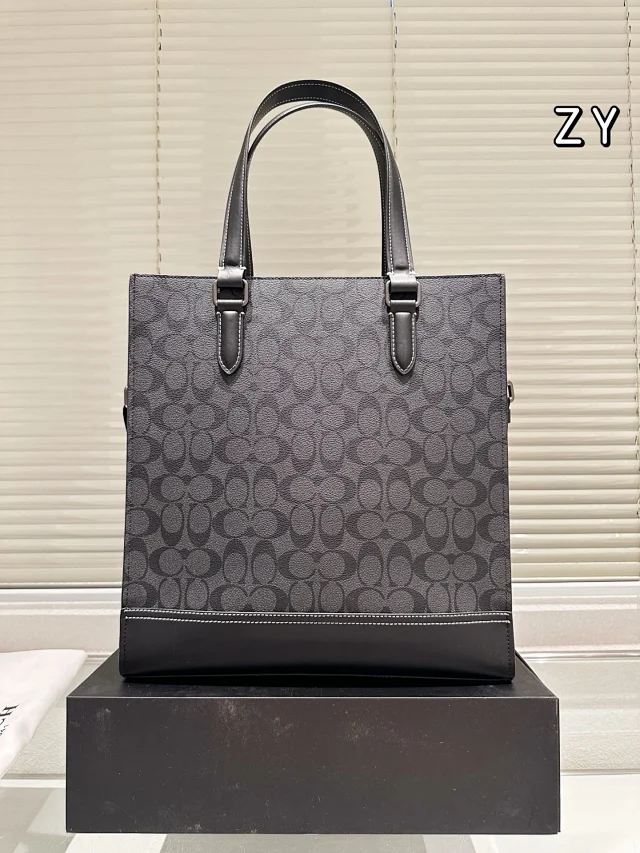 Coach Graham Structured Tote in Signature Canvas with Patches