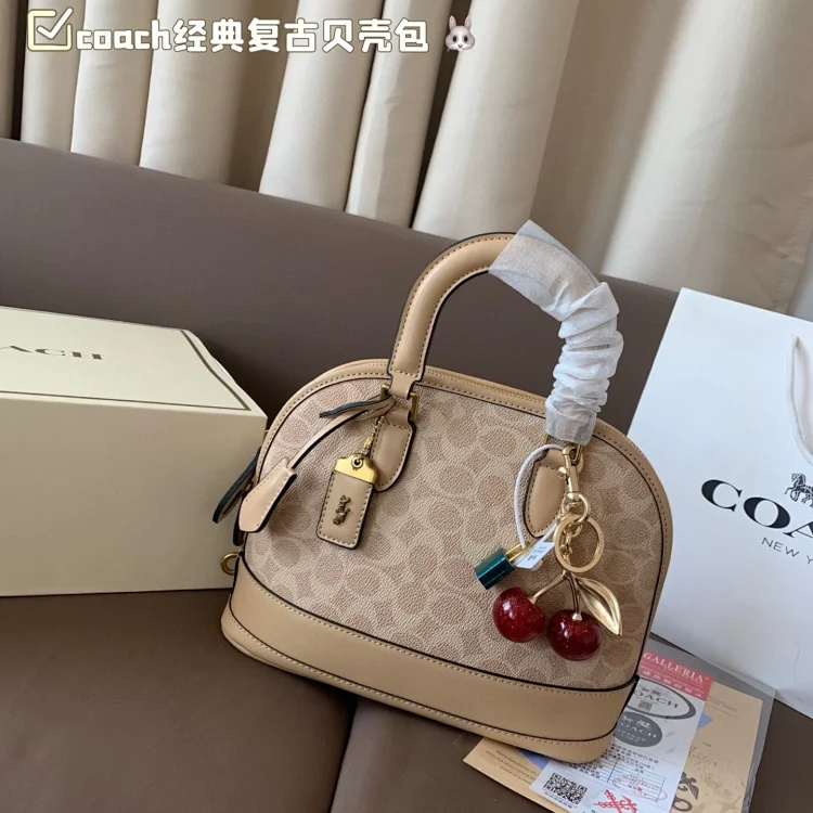 Coach Mini Sierra Satchel handbag in signature canvas