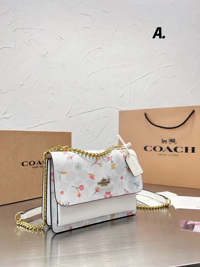 Coach Klare Crossbody bag in signature canvas with a floral print