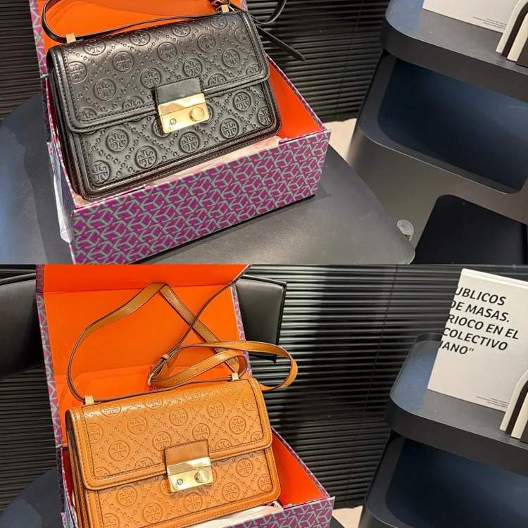 Tory Burch T Monogram Leather Shoulder Bag