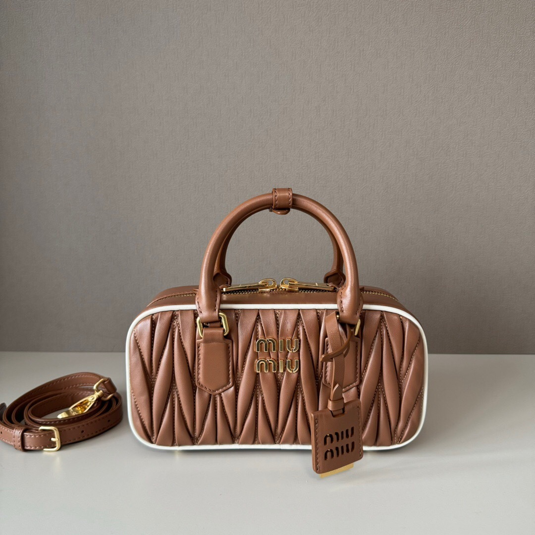 Miu Miu Arcadie matelassé nappa leather bag