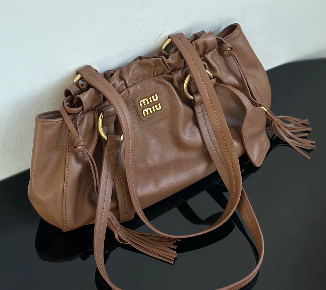 Miu Miu Joie nappa leather shoulder bag