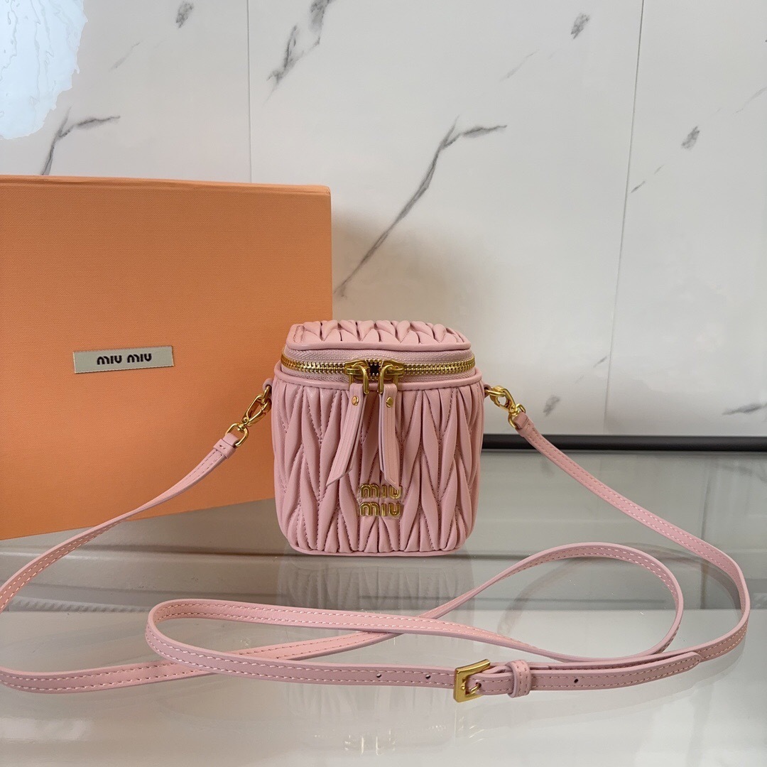 Miu Miu Matelassé nappa leather mini-bag