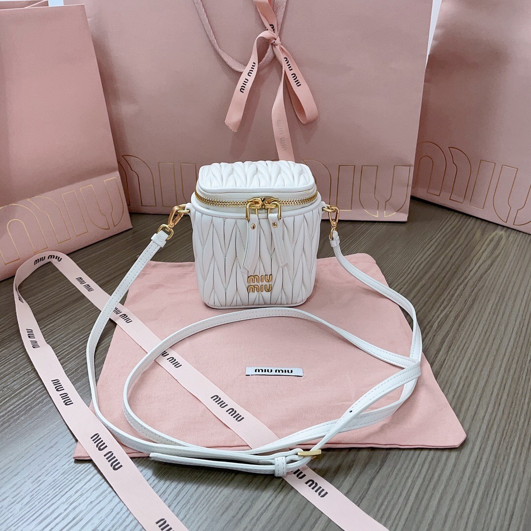 Miu Miu Matelassé nappa leather mini-bag