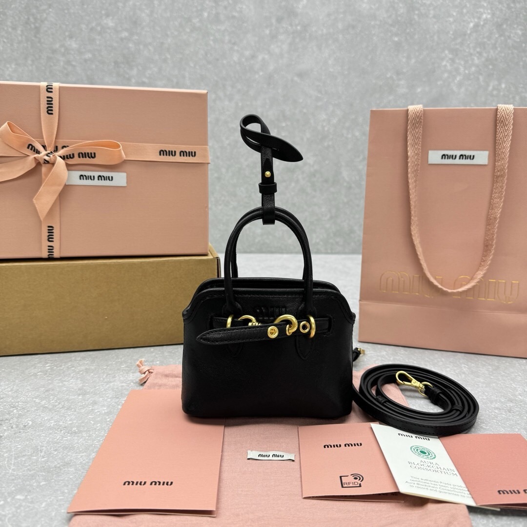 Miu Miu Aventure Mini Nappa Leather Bag