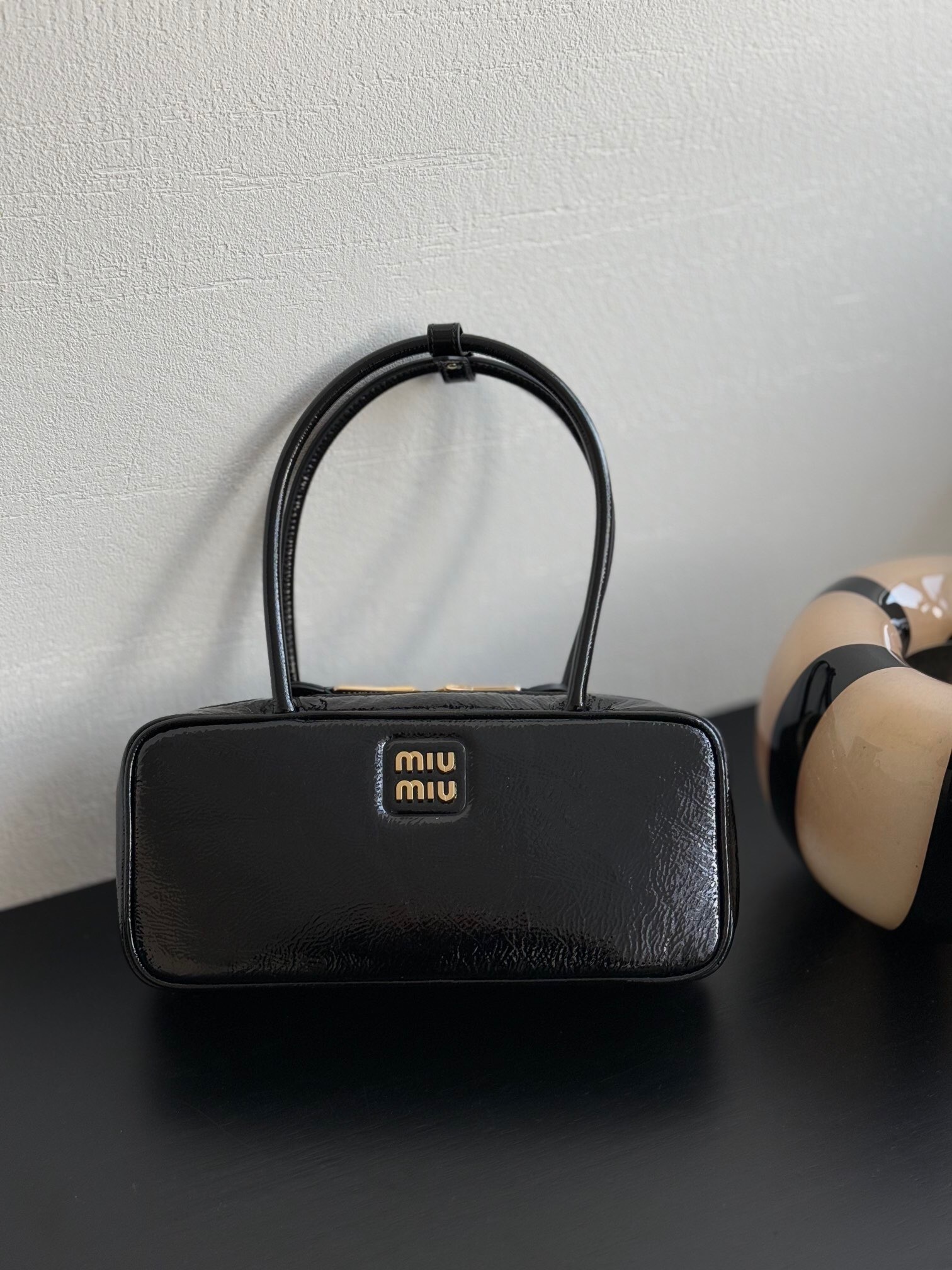Miu Miu Beau Leather Patchwork Bag