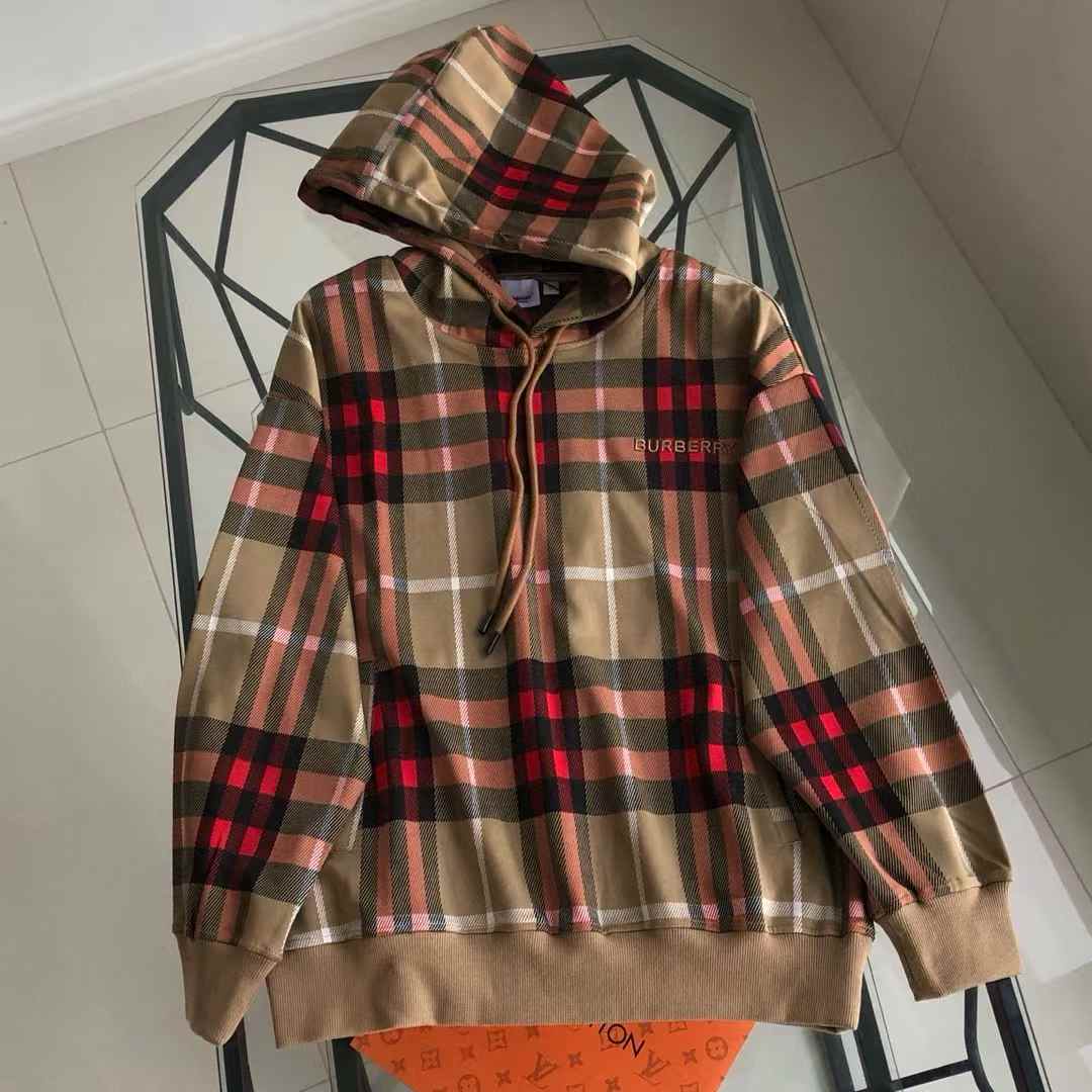 Burberry Archive Beige Vintage Check Cotton Hoodie