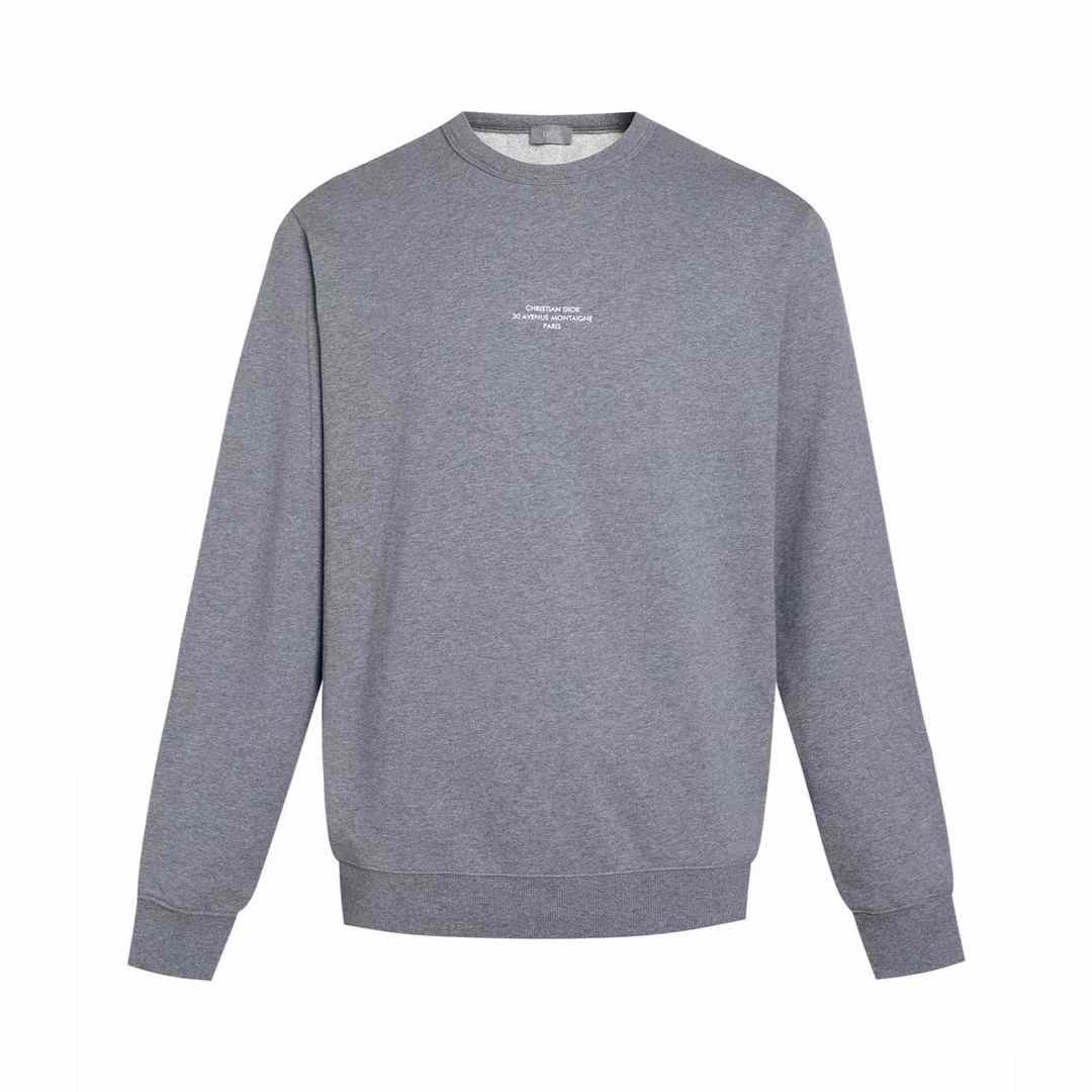 christian dior grey crew neck sweatshirt