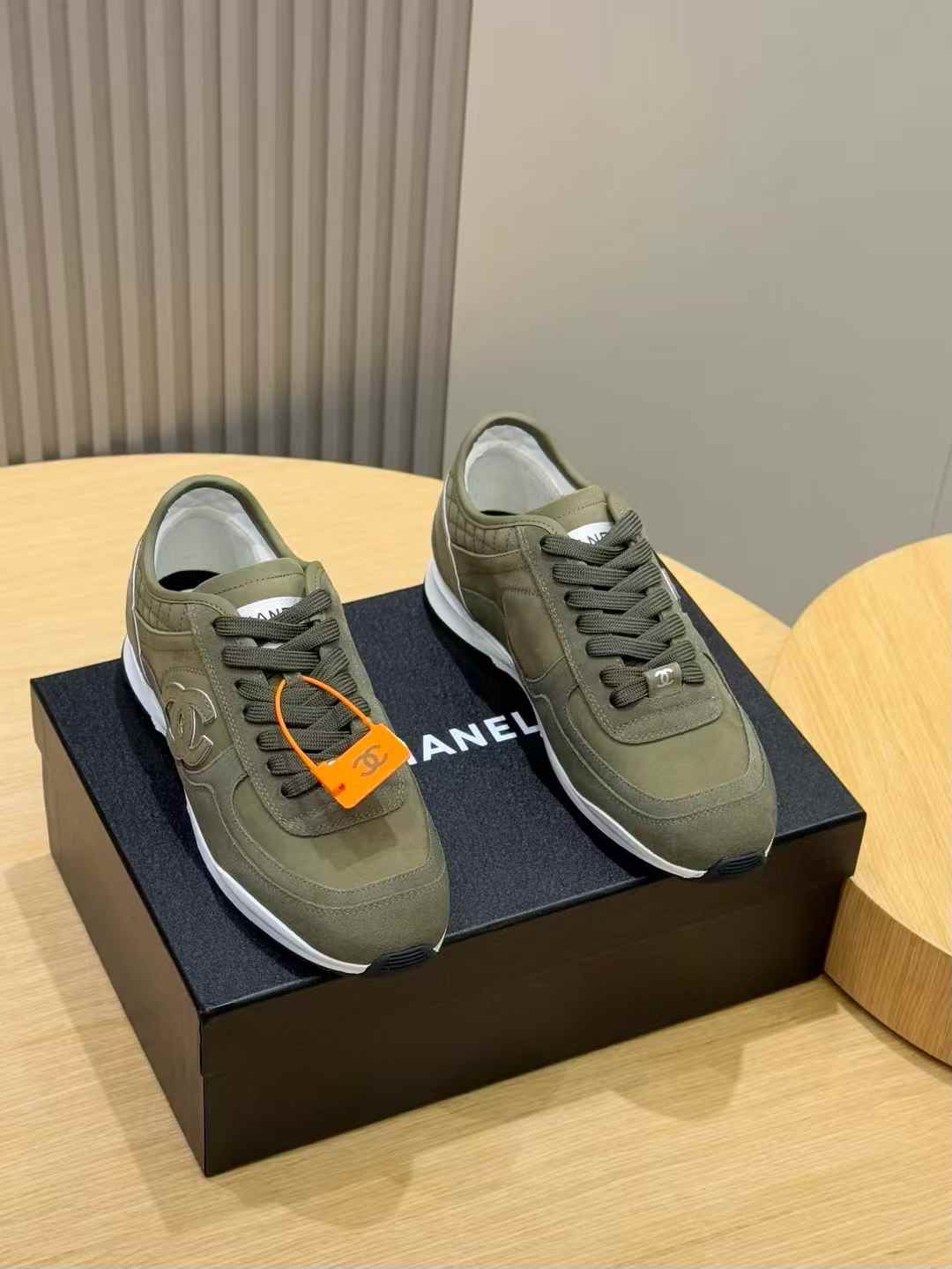 Chanel 2024 CC Suede Sneakers