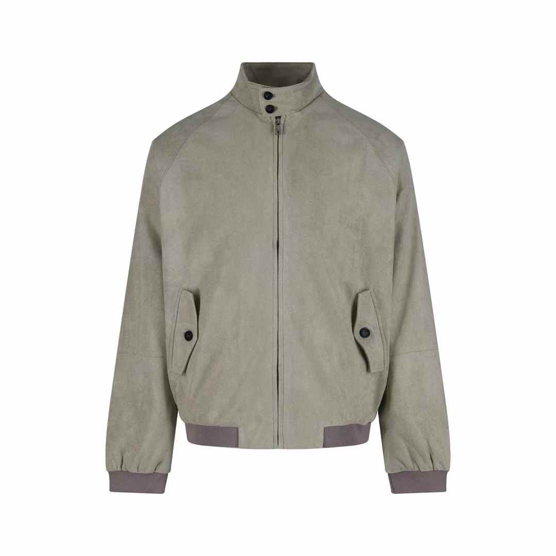 prada G9 Suede Harrington jacket