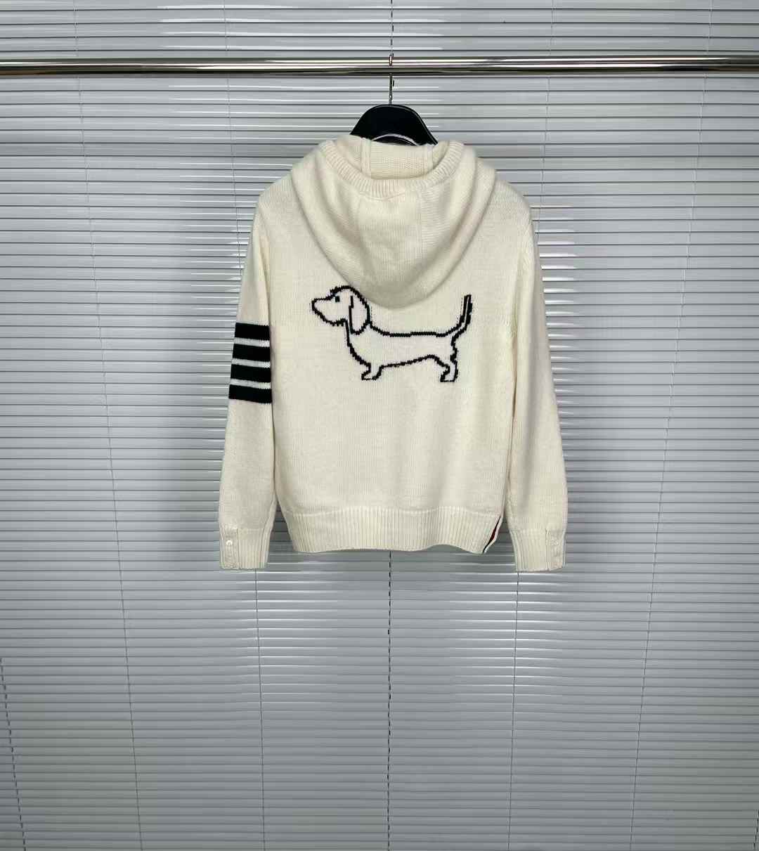 Thom Browne 4-Bar zip-up hoodie