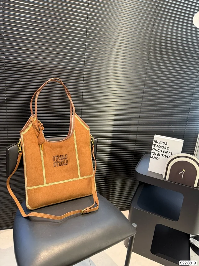 Miu Miu Arcadie suede bag