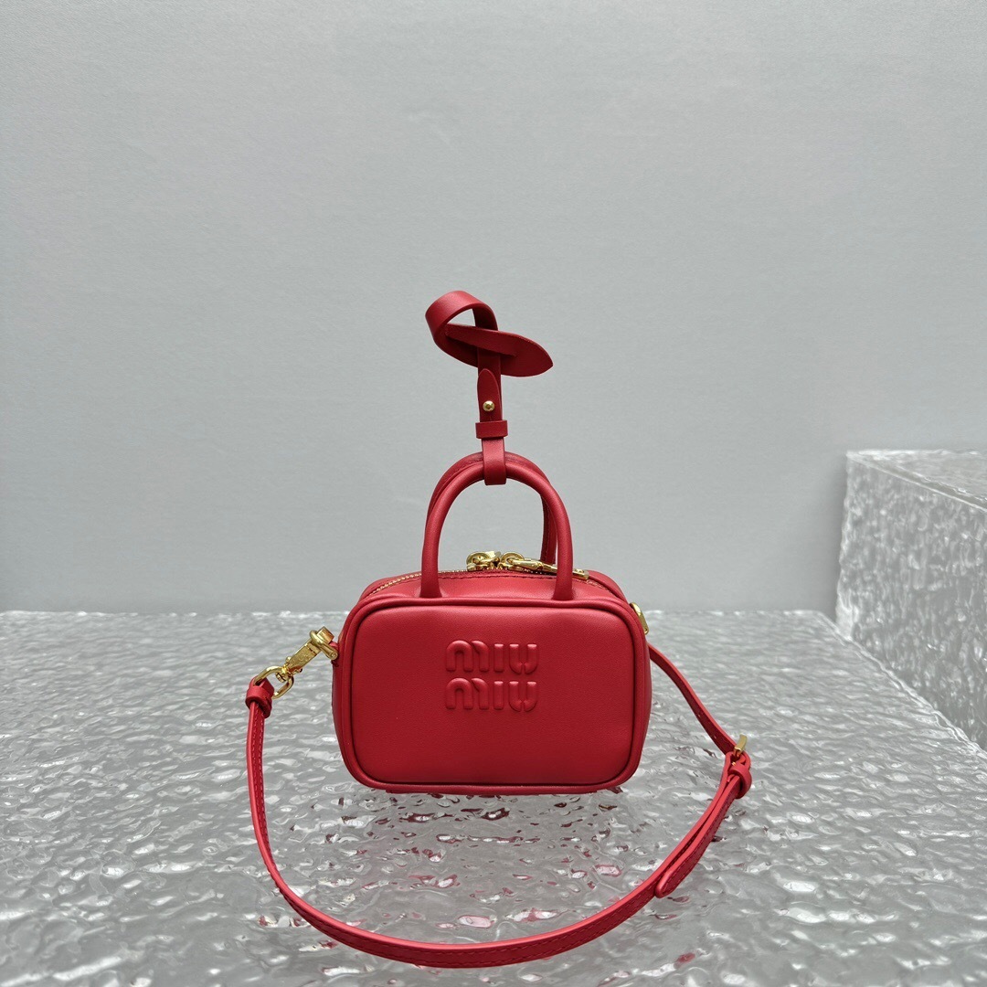 Miu Miu Wander matelasse nappa leather hobo bag in brown