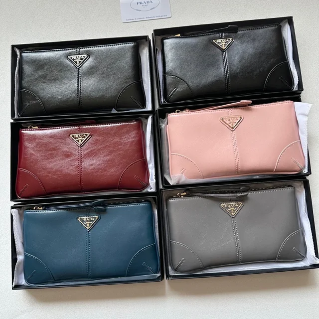 Prada leather wallets all colors