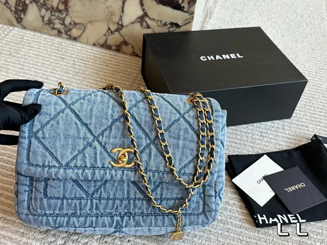Chanel denim flap bag