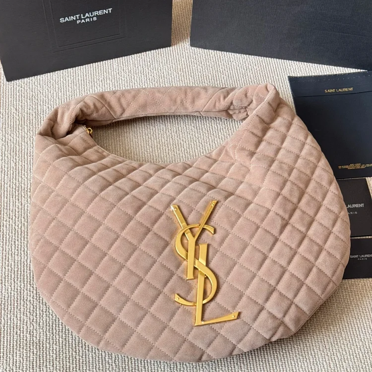 Saint Laurent Icare Maxi Shopping Bag in quilted nubuck suede