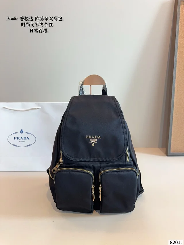 Prada Re-Nylon backpack black