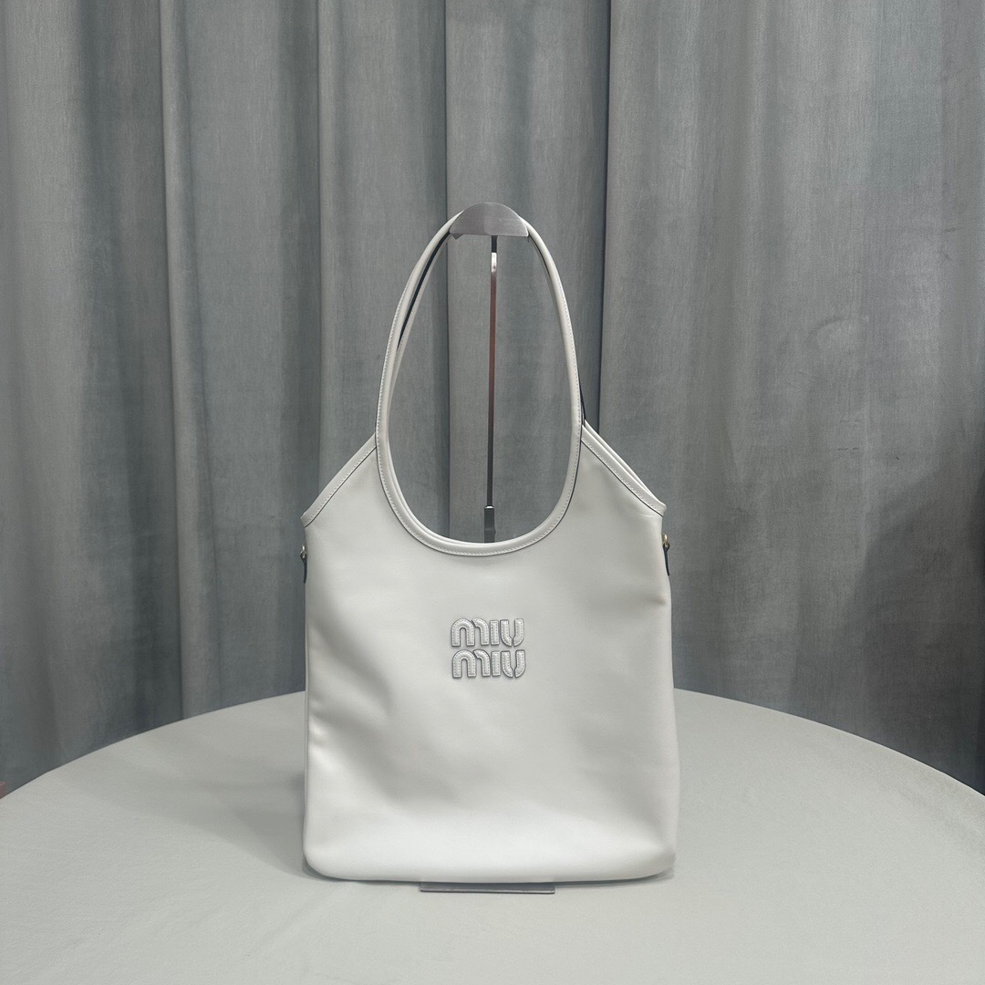 Miu Miu Ivy leather tote bag