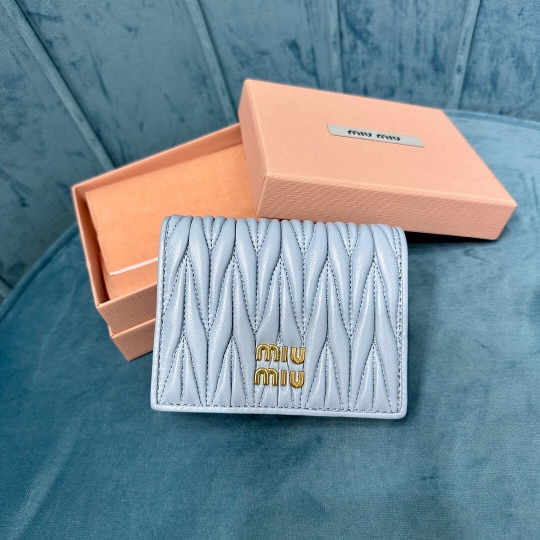 Miu Miu matelassé leather wallet